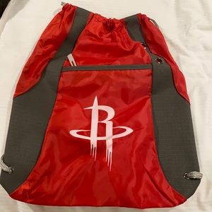 HOUSTON ROCKETS VINTAGE SOFT BACK PACK WITH FRONT ZIPPER NWT